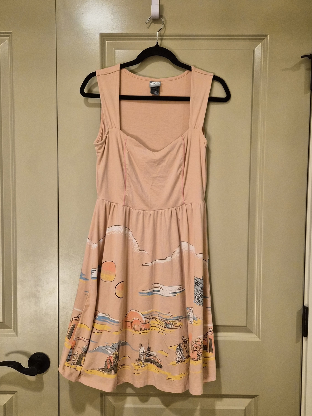 Her Universe Disney Star Wars Tatooine Sweetheart Midi Dress Medium